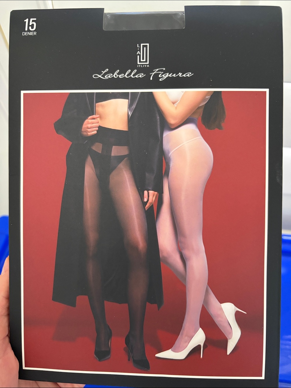Sheer High-Waist Tights - Black & Nude